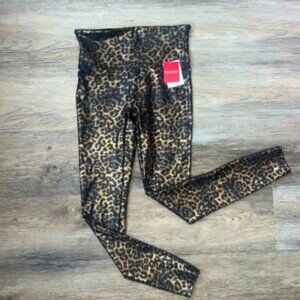 NWT Spanx Faux Leather Leopard Leggings in Leopard Shine